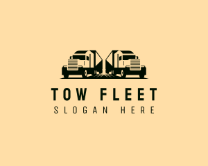 Freight Forwarding Truck logo design