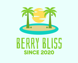 Beach Island Resort logo design