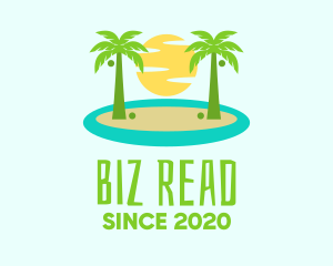 Beach Island Resort logo design