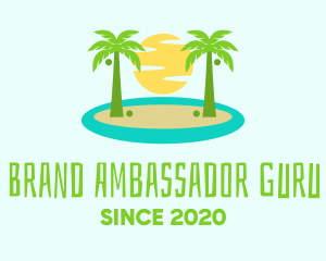 Beach Island Resort logo design