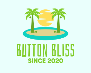 Beach Island Resort logo design