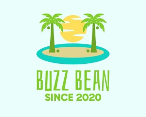 Beach Island Resort logo design