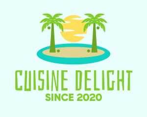 Beach Island Resort logo design