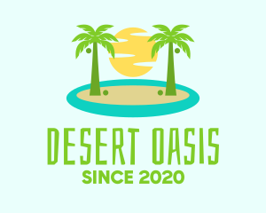 Beach Island Resort logo design