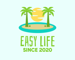 Beach Island Resort logo design