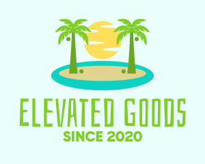 Beach Island Resort logo design