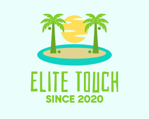 Beach Island Resort logo design