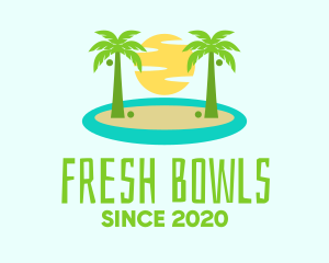 Beach Island Resort logo design