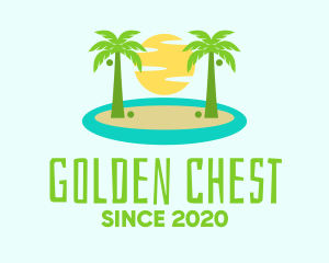 Beach Island Resort logo design