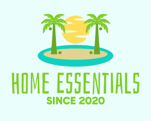 Beach Island Resort logo design