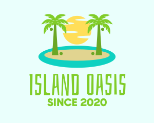 Beach Island Resort logo design