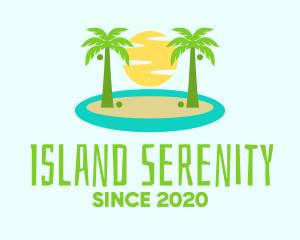 Beach Island Resort logo design