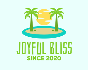 Beach Island Resort logo design