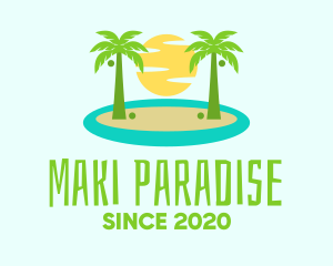 Beach Island Resort logo design