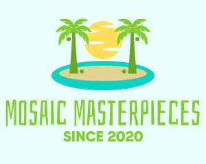 Beach Island Resort logo design