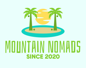 Beach Island Resort logo design