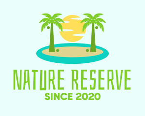 Beach Island Resort logo design