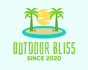 Beach Island Resort logo design