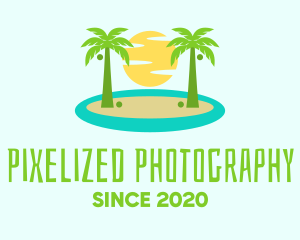 Beach Island Resort logo design