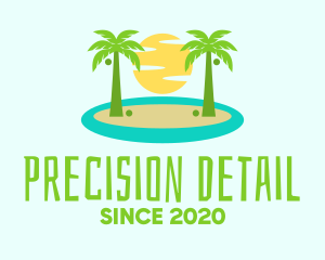 Beach Island Resort logo design