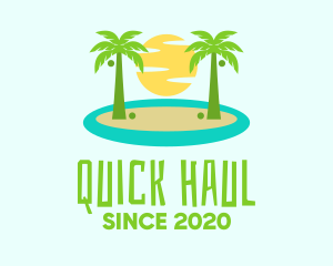 Beach Island Resort logo design