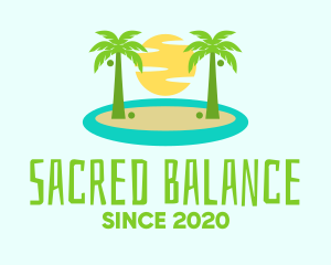 Beach Island Resort logo design