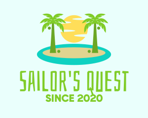 Beach Island Resort logo design