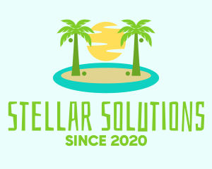 Beach Island Resort logo design