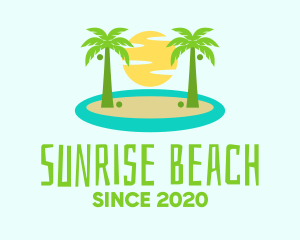 Beach Island Resort logo design