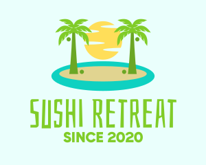 Beach Island Resort logo design