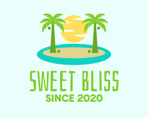 Beach Island Resort logo design