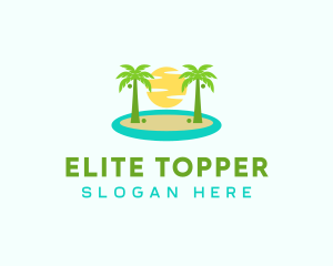 Beach Island Resort logo design