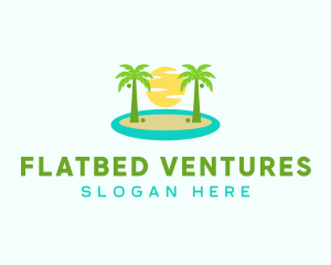 Beach Island Resort logo design