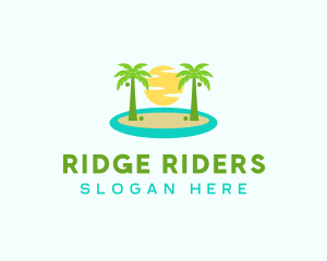 Beach Island Resort logo design