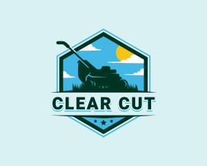 Lawn Mower Gardening logo design