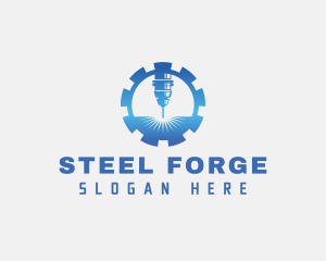 Industrial CNC Laser logo design