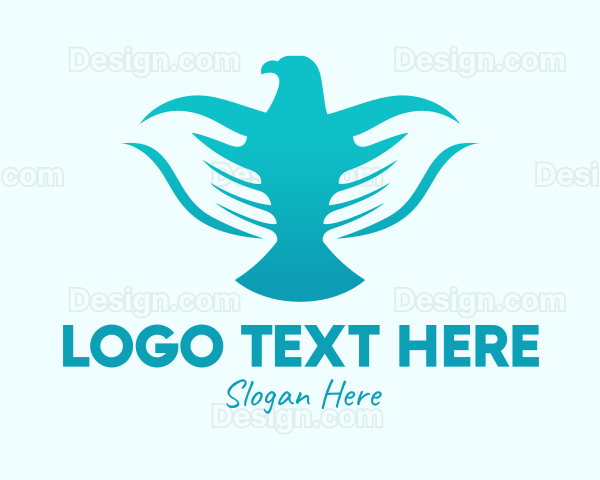 Blue Dove Hands Logo