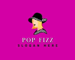 Fashion Woman Hat logo design