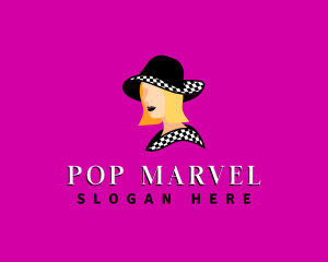 Fashion Woman Hat logo design