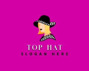 Fashion Woman Hat logo design