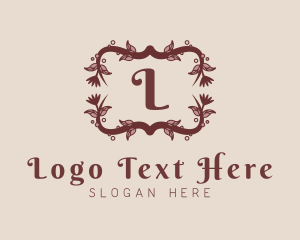 Floral Vine Wreath logo