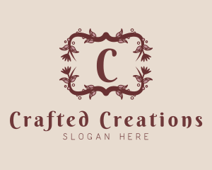 Floral Vine Wreath logo design