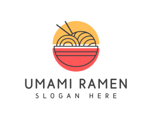 Minimalist Ramen Noodles logo