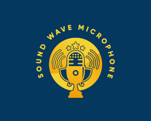 Microphone Stars Podcast logo design