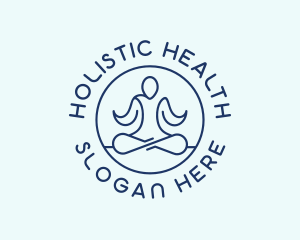 Holistic Yoga Meditation logo design