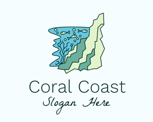 Underwater Fish Coral logo