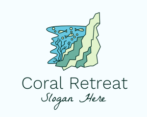 Underwater Fish Coral logo