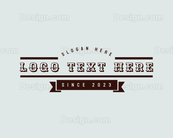 Rustic Banner Business Logo