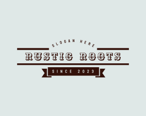 Rustic Banner Business logo design