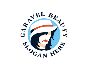 Beauty Woman Hat logo design